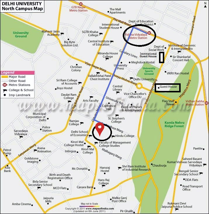 Du North Campus Map Winter School 2016